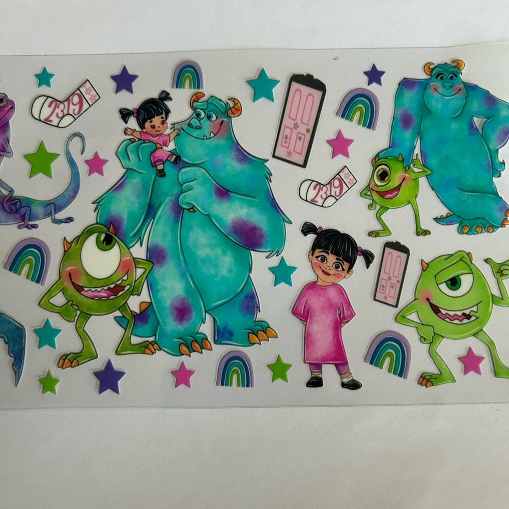 Monsters Inc Cup Decal 185